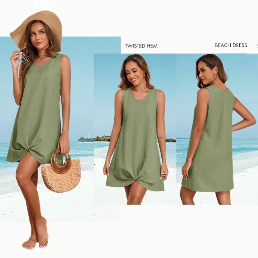 Herseas Sleeveless Swimwear Coverup